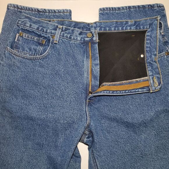 Relaxed-Fit Straight-Leg Fleece Lined Jean Size 38 x 32 - Picture 3 of 13